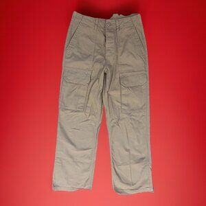 Vans Women's Wide leg Cargo Pants Sz 24 Mustard Yellow Antelope Arroyo Workwear